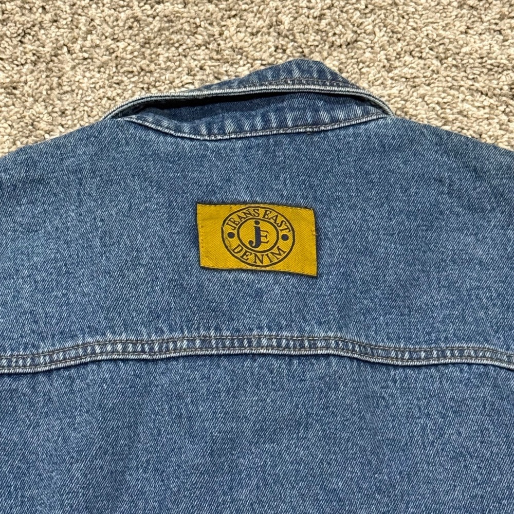 VTG 90s Jeans East Denim Chore Coat Jacket Mens Large Retro Hip Hop Workwear NWT - Picture 6 of 8